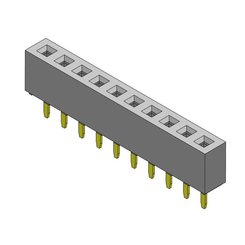 P/H2.0mm 單排排母 FA101